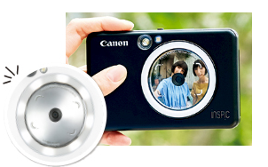 内蔵カメラで撮影→すぐ印刷の1万円台インスタントカメラ「iNSPiC ZV-123/CV-123」キャノン